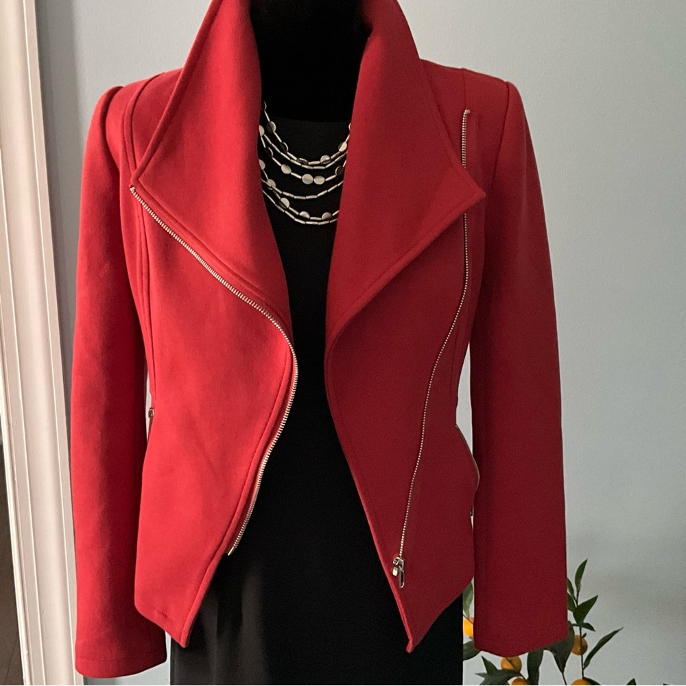 NWT Size 6 Nordstrom Jacket Gibsonlook Ginger Asymmetrical Fitted Moto Jacket